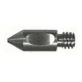 A close up of a bullet shaped tool