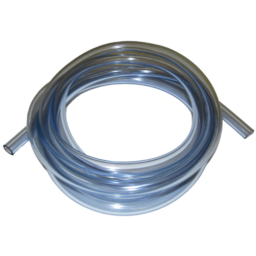 A clear hose is shown with two ends.