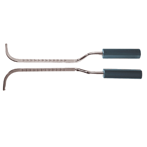 A pair of metal tongs with handles.