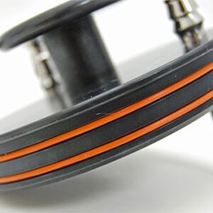 A close up of the side of a speaker